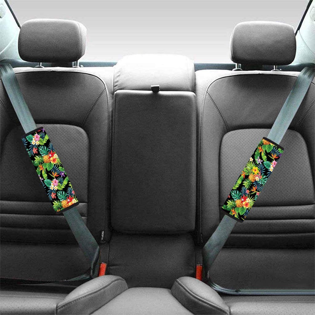 Tropical Hawaiian Floral Print Seat Belt Cover-grizzshop