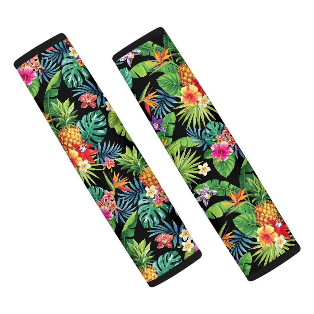 Tropical Hawaiian Floral Print Seat Belt Cover-grizzshop