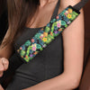 Tropical Hawaiian Floral Print Seat Belt Cover-grizzshop