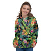 Tropical Hawaiian Floral Print Women's Hoodie-grizzshop