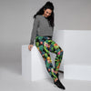 Tropical Hawaiian Floral Print Women's Joggers-grizzshop