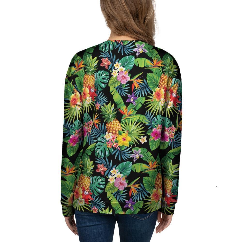 Tropical Hawaiian Floral Print Women's Sweatshirt-grizzshop