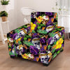 Tropical Hawaiian Skull Armchair Cover-grizzshop