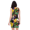 Tropical Hawaiian Skull Bodycon Dress-grizzshop