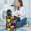 Tropical Hawaiian Skull Laundry Basket-grizzshop