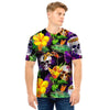 Tropical Hawaiian Skull Men T Shirt-grizzshop