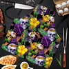 Tropical Hawaiian Skull Men's Apron-grizzshop