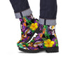 Tropical Hawaiian Skull Men's Boots-grizzshop