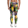 Tropical Hawaiian Skull Men's Leggings-grizzshop