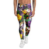 Tropical Hawaiian Skull Men's Leggings-grizzshop