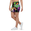 Tropical Hawaiian Skull Mini Skirt-grizzshop