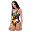 Tropical Hawaiian Skull One Piece Swimsuite-grizzshop