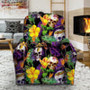 Tropical Hawaiian Skull Recliner Cover-grizzshop