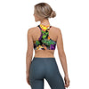 Tropical Hawaiian Skull Sports Bra-grizzshop