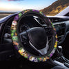 Tropical Hawaiian Skull Steering Wheel Cover-grizzshop