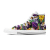 Tropical Hawaiian Skull Women's High Top Shoes-grizzshop