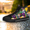 Tropical Hawaiian Skull Women's High Top Shoes-grizzshop