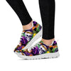 Tropical Hawaiian Skull Women's Sneakers-grizzshop