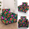 Tropical Hibiscus Floral Hawaiian Print Armchair Cover-grizzshop