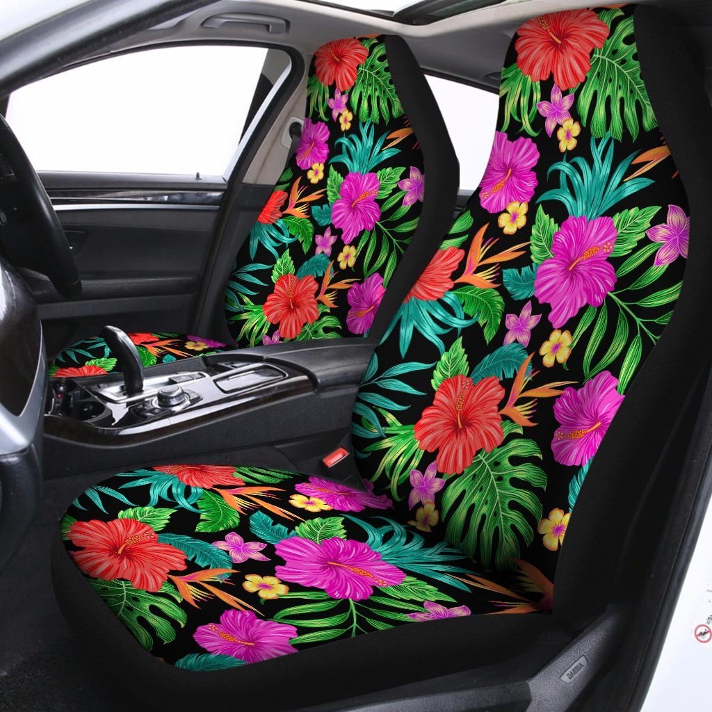Tropical Hibiscus Floral Hawaiian Print Car Seat Covers-grizzshop