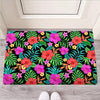 Tropical Hibiscus Floral Hawaiian Print Door Mat-grizzshop