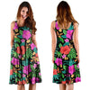 Tropical Hibiscus Floral Hawaiian Print Dress-grizzshop