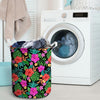 Tropical Hibiscus Floral Hawaiian Print Laundry Basket-grizzshop