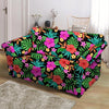 Tropical Hibiscus Floral Hawaiian Print Loveseat Cover-grizzshop