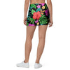 Tropical Hibiscus Floral Hawaiian Print Mini Skirt-grizzshop