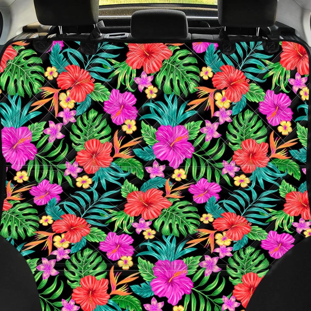 Tropical Hibiscus Floral Hawaiian Print Pet Car Seat Cover-grizzshop