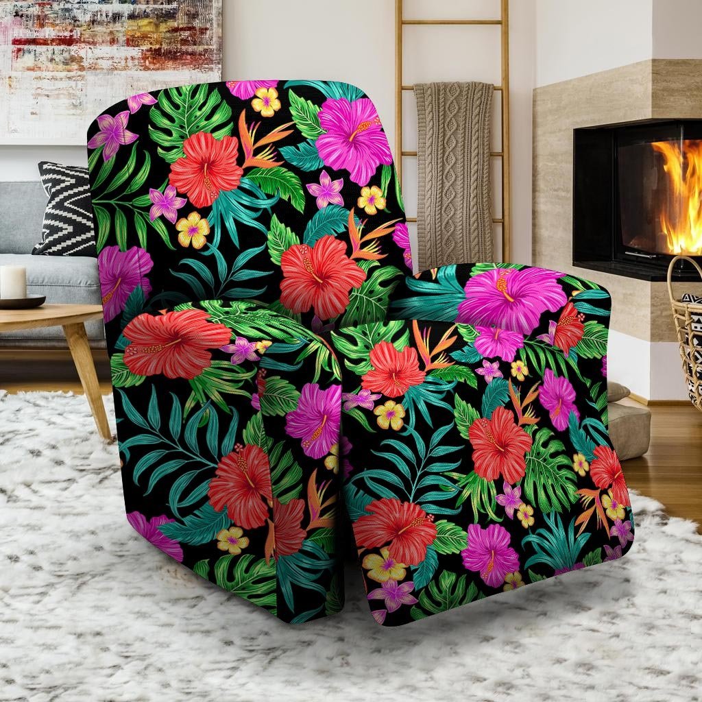 Tropical Hibiscus Floral Hawaiian Print Recliner Cover-grizzshop