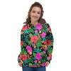 Tropical Hibiscus Floral Hawaiian Print Women's Hoodie-grizzshop