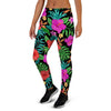 Tropical Hibiscus Floral Hawaiian Print Women's Joggers-grizzshop