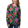 Tropical Hibiscus Floral Hawaiian Print Women's Sweatshirt-grizzshop