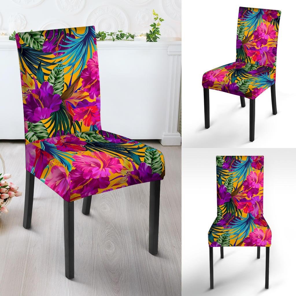 Tropical Hibiscus Flower Hawaiian Print Chair Cover-grizzshop