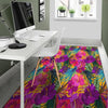 Tropical Hibiscus Flower Hawaiian Print Floor Mat-grizzshop