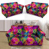 Tropical Hibiscus Flower Hawaiian Print Loveseat Cover-grizzshop