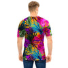 Tropical Hibiscus Flower Hawaiian Print Men T Shirt-grizzshop