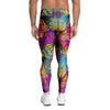 Tropical Hibiscus Flower Hawaiian Print Men's Leggings-grizzshop