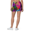 Tropical Hibiscus Flower Hawaiian Print Mini Skirt-grizzshop