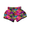 Tropical Hibiscus Flower Hawaiian Print Muay Thai Boxing Shorts-grizzshop