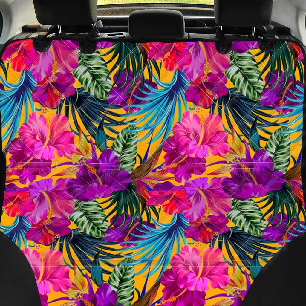 Tropical Hibiscus Flower Hawaiian Print Pet Car Seat Cover-grizzshop