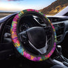 Tropical Hibiscus Flower Hawaiian Print Steering Wheel Cover-grizzshop