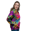 Tropical Hibiscus Flower Hawaiian Print Women's Hoodie-grizzshop