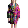 Tropical Hibiscus Flower Hawaiian Print Women's Robe-grizzshop