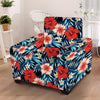 Tropical Hibiscus Flower Print Armchair Cover-grizzshop