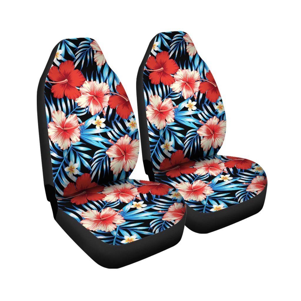 Tropical Hibiscus Flower Print Car Seat Covers-grizzshop