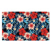 Tropical Hibiscus Flower Print Door Mat-grizzshop