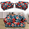 Tropical Hibiscus Flower Print Loveseat Cover-grizzshop