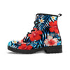 Tropical Hibiscus Flower Print Men's Boots-grizzshop